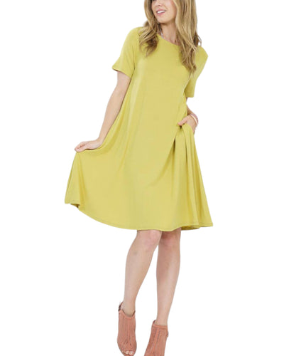 Golden Mustard Signature Side-Pocket Dress