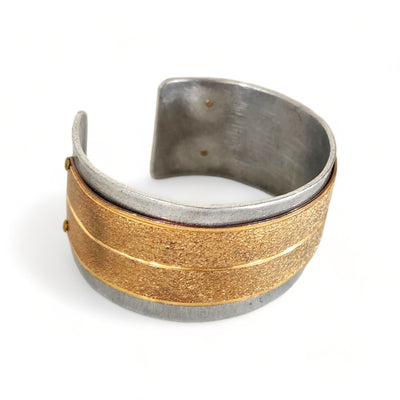 Two Toned Riveted Cuff