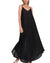 Black Woven Crinkle Cami Maxi Dress