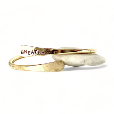 GRACE Brass bangle - stamped
