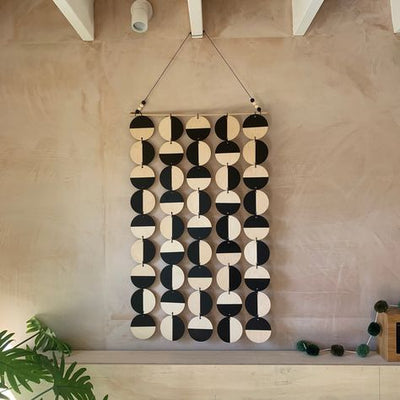 Geometric Modern Wood Wall Hanging