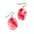 Pink Swirly Drop Earrings