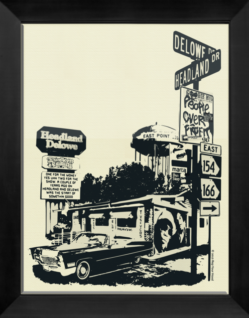 Headland Delowe East Point Rep Your Hood Print - the beehive