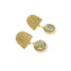 Zon Brass and Resin Stud Earrings
