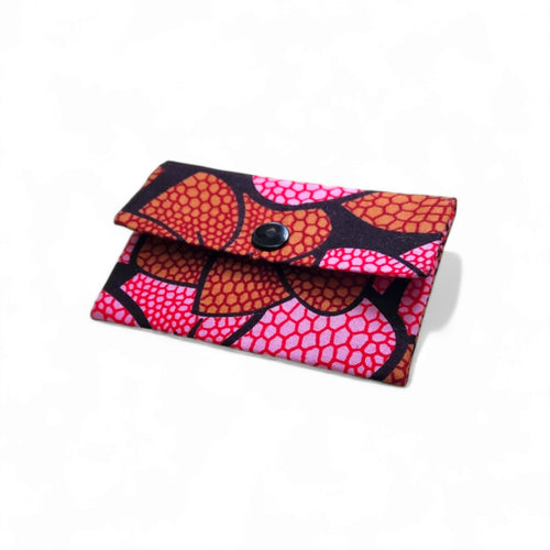 Kitenge Fabric Wallet (mini) - Fuchsia