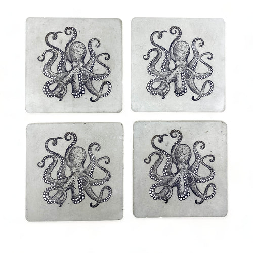 Octopus Concrete Coasters