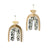 Arch Acrylic Earrings - Speckled