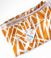 Large Baby Blanket - Orange Abstract