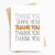Thank You Times Five Greeting Card
