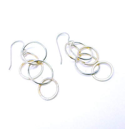 Bubble Earrings - mixed metals
