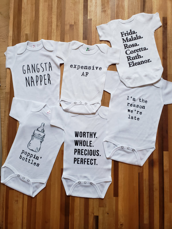 Gangsta Napper Baby Onesie - the beehive