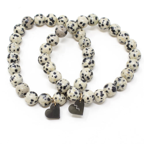 Gemstone Bracelet Chunky - Hearts