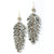 Cannes Acrylic Palm Frond Earrings - speckled