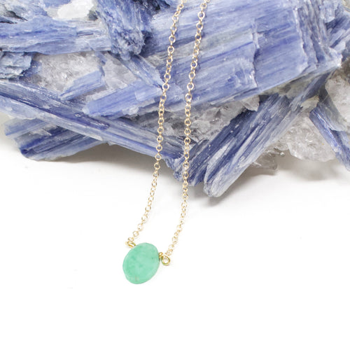 Emerald Slice Necklace