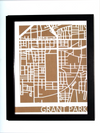 Grant Park Neighborhood Paper Cut Map