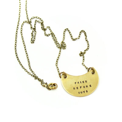 Fries Before Guys Necklace