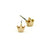 Crown Earrings - Brass