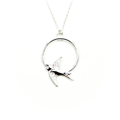 Sparrow Circle Necklace