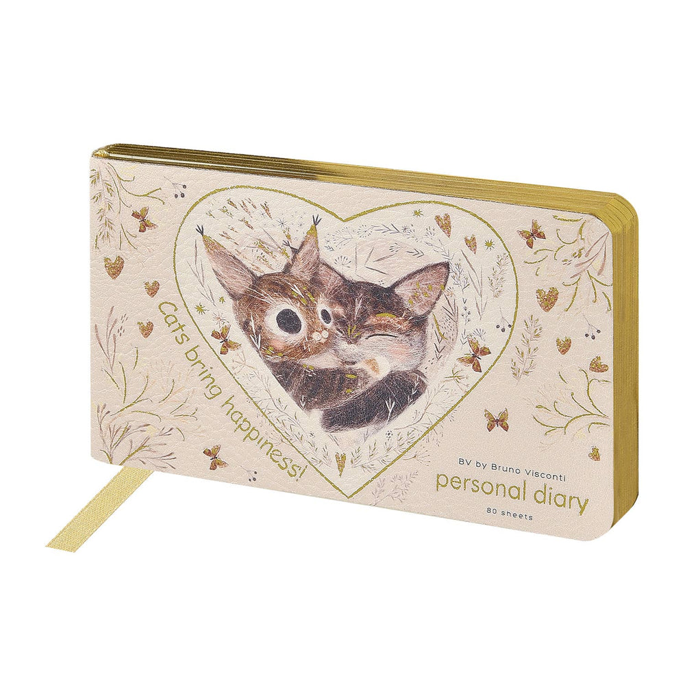 BV by Bruno Visconti - Horizontal Vegan Leather Weekly Planner - Love me. Happiness