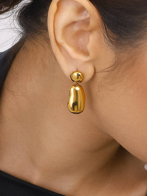 Flânerie by MAIQ - Gemali 18K Non-Tarnish Classic Drop Earring: Yellow Gold