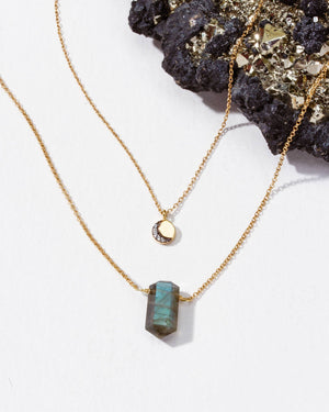 Labradorite Luz de Luna Necklace Set
