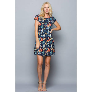 LA Soul - Woodland Forest Animal Print Dress