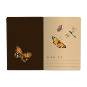 BV by Bruno Visconti - A5 Notebook -  Butterflies and Peonies