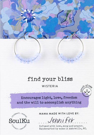 Find Your Bliss Wisteria Stainless Steel Hoops