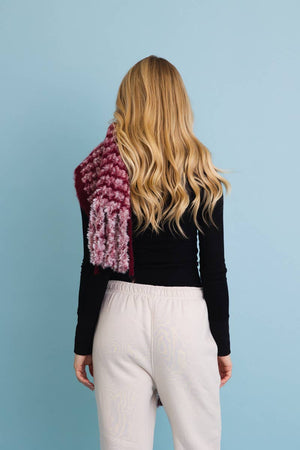 Black Ultra Soft Tassel Scarf
