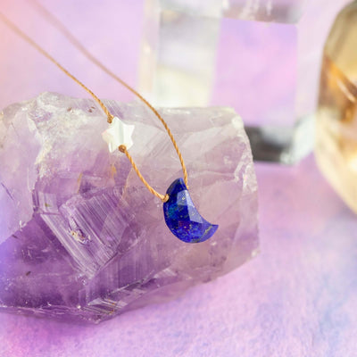 SoulKu - Lapis Lazuli I Love You To The Moon & Back Necklace