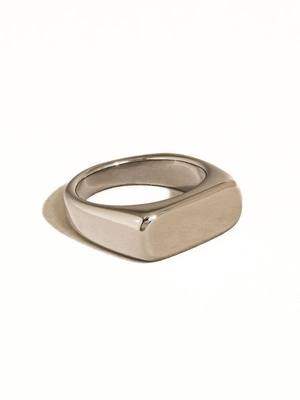 Glayce Gold Non-Tarnish Classic Signet Ring - Size 7