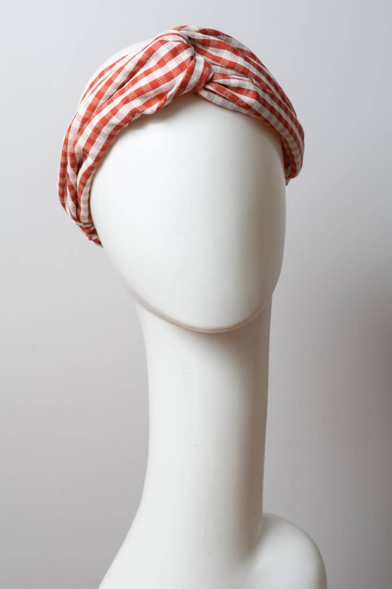 Checkered Knotted Headband