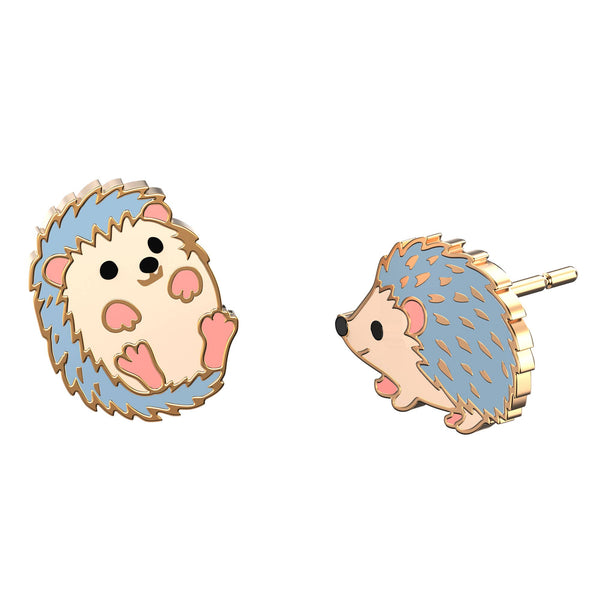 Yellow Owl Workshop - CURIO Hedgehogs Earrings | Mismatched Gold Studs