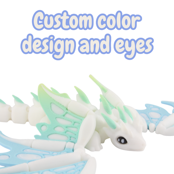 3D Printed Monarch Dragon - Articulated and Moveable Wings
