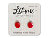 Christmas Bulb Earrings: Red