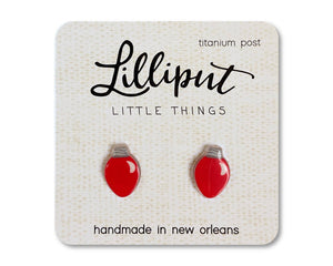 Christmas Bulb Earrings: Mixed