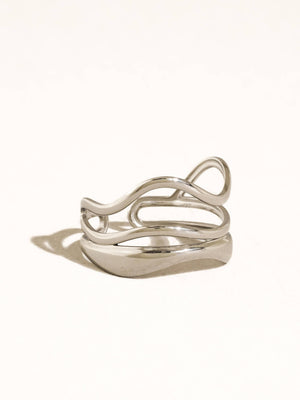Flânerie by MAIQ - Ozzy 18K Gold Non-Tarnish Abstract Ring