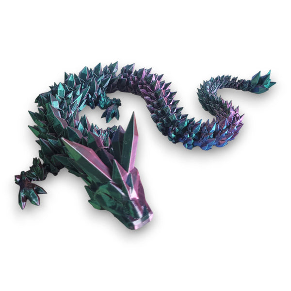 PowerTRC 3D Print - 3D Printed Articulated Crystal Dragon