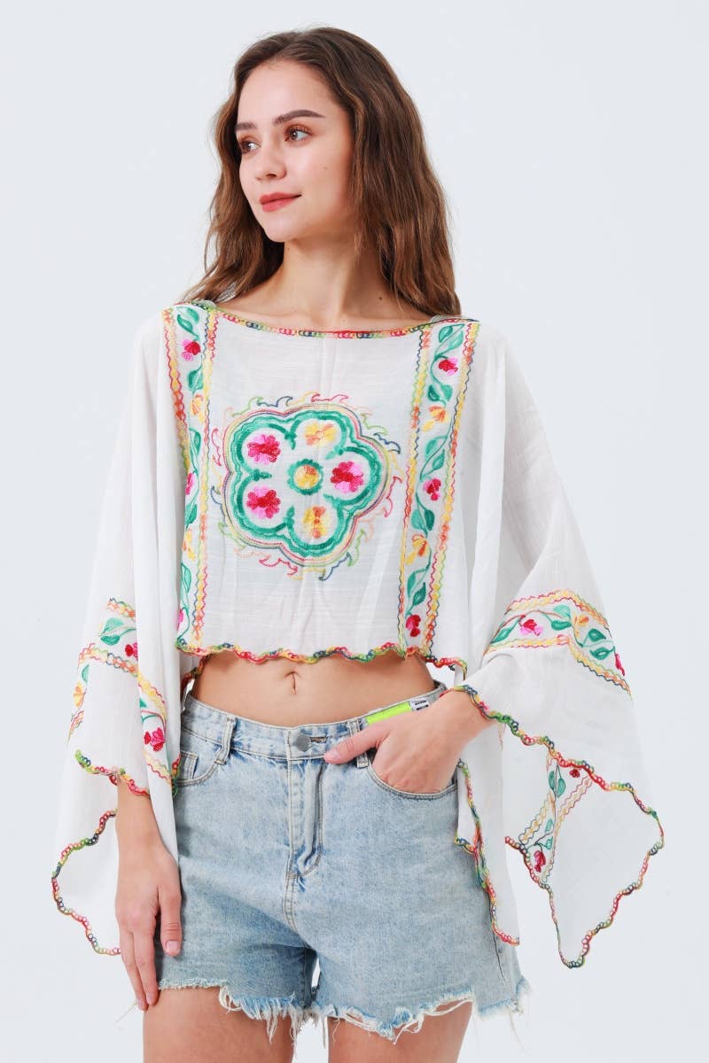 Reversible Floral hi-lo Cover-up