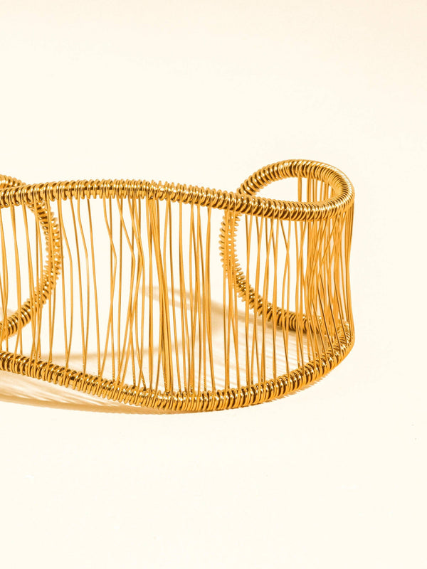 Flânerie by MAIQ - Chantôme 18K Gold Non-Tarnish Woven Cuff Bracelet