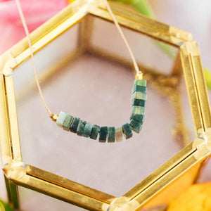 SoulKu - Moss Agate Becoming Necklace for Flourish