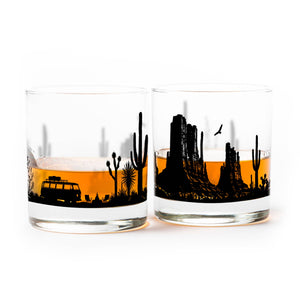 Black Lantern - Desert Camping Whiskey Glass Set