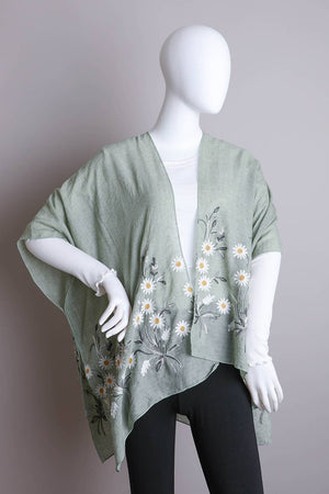 Leto Accessories - Bestselling Spring Daisy Woven Kimono – Chic Cardigan