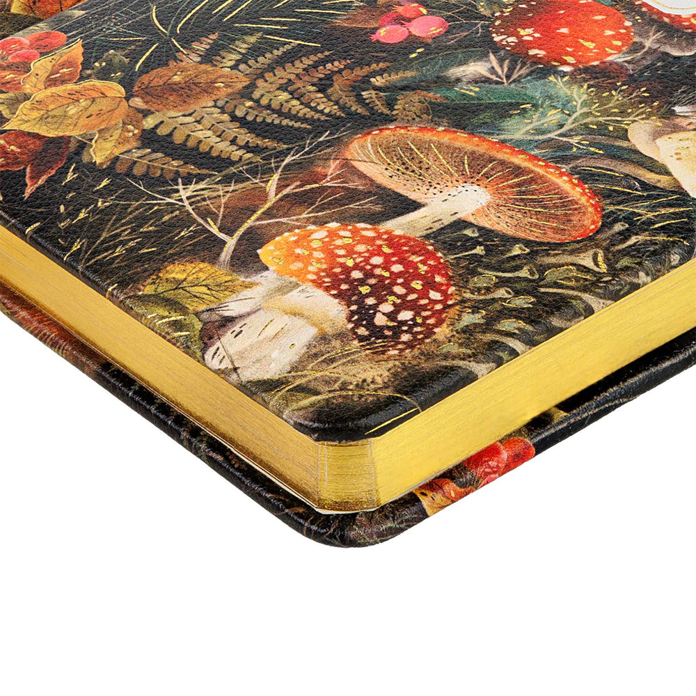 BV by Bruno Visconti - A6 Vegan Leather Hardcover Daily Planner - Forest Mushrooms