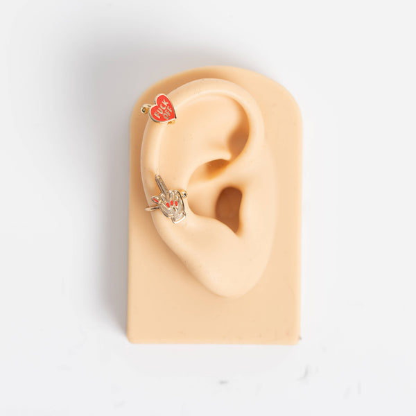 Yellow Owl Workshop - F*ck Off & Middle Finger Ear Cuffs | No Piercing Earring