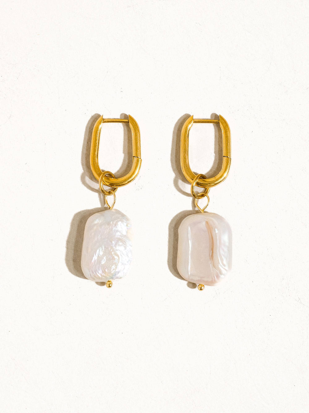 Zaina Gold Non-Tarnish Classic Pearl Earring