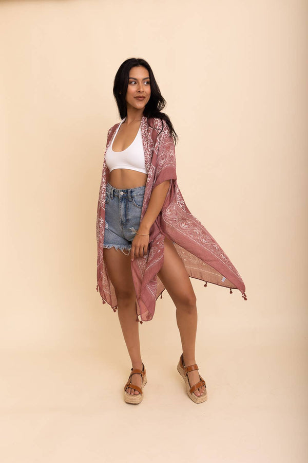 WHS Mandala Tassel Kimono