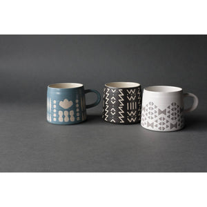 Collage Imprint Stoneware Mug