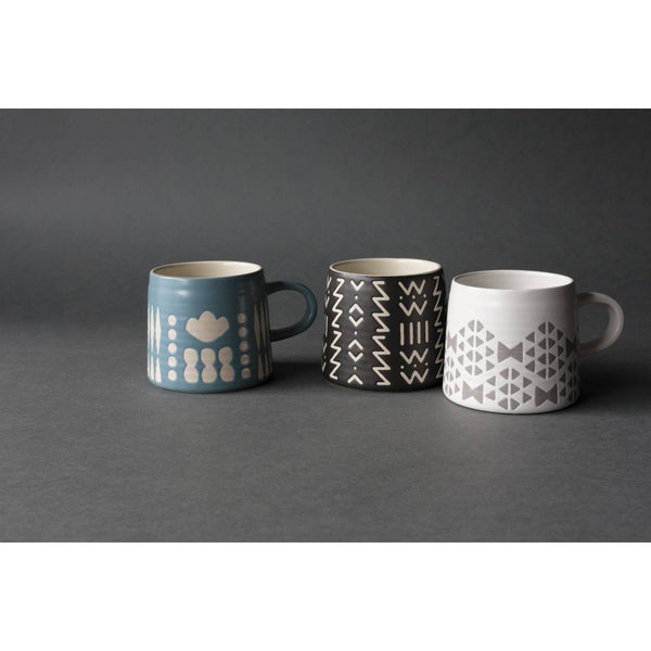 Collage Imprint Stoneware Mug