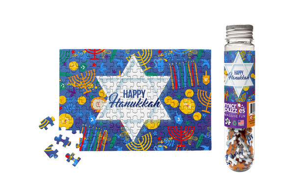 Micro Puzzles - HANUKKAH COLLAGE Puzzle Jewish Holiday Menorah Dreidel